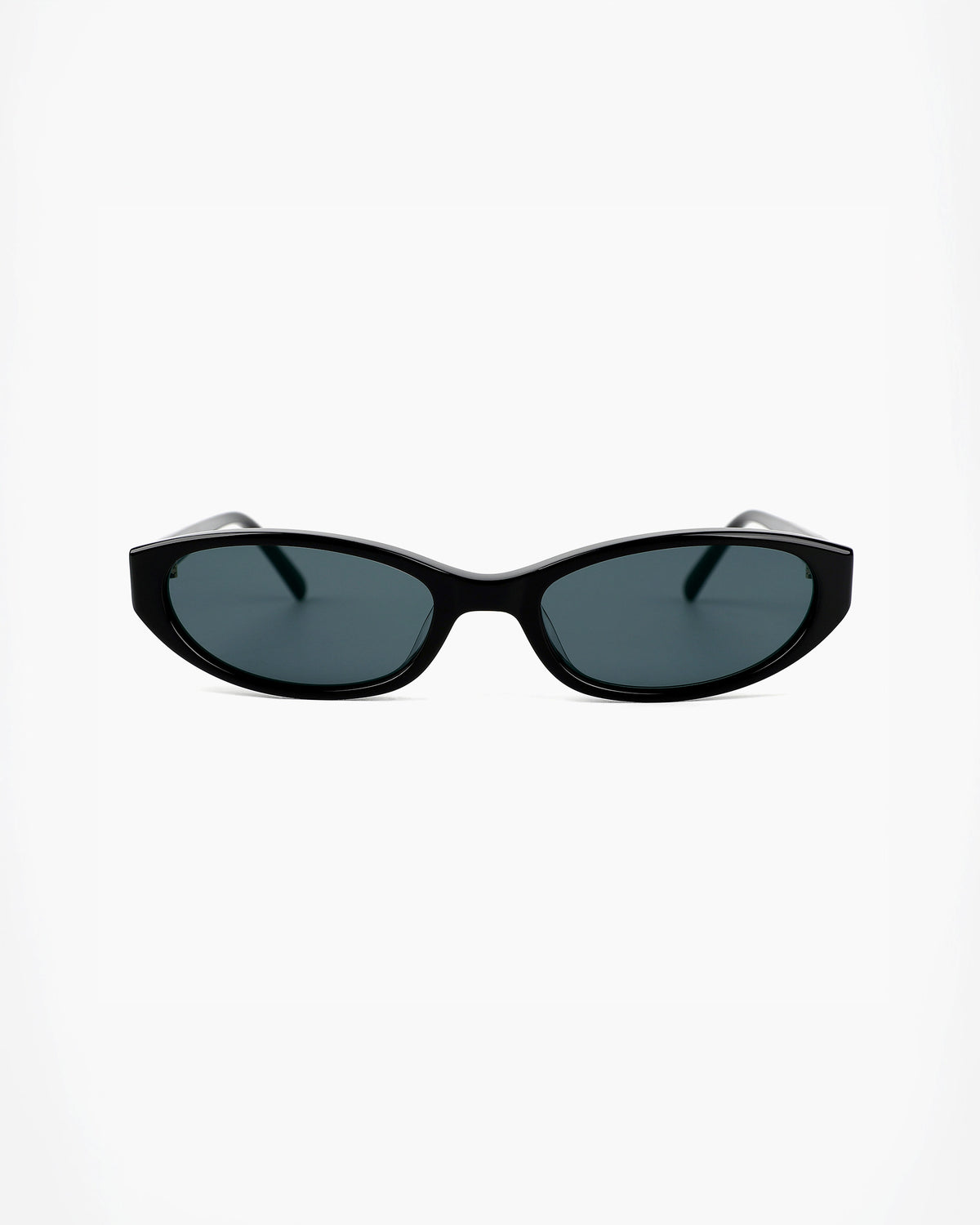 Premium Acetate Slim Remi Black sunglasses by ENNA, front open view